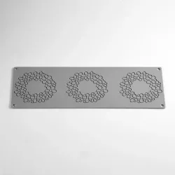 Stampo in silicone per Hüppen Corona di fiori, Set da 3 pezzi