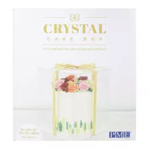 Set scatola per torte trasparente 36 x 36 x 40 cm