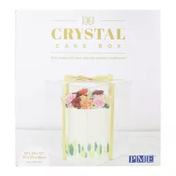 Transparent cake box set 36 x 36 x 40 cm