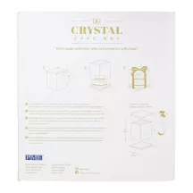 Set de boîtes à gâteaux transparentes 36 x 36 x 40 cm