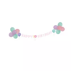 Happy Birthday Pastell Deko-Set