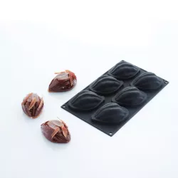 Moule à gâteaux en silicone Fruit du cacao, 6 pièces