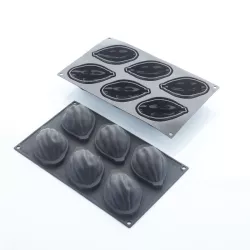 Stampo in silicone Frutto del cacao, 6 pezzi