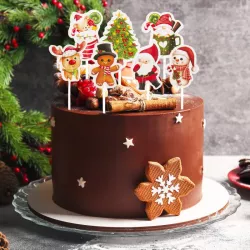 16 Weihnachten Cake Toppers