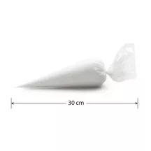 Disposable piping bag, milky, 10 pieces