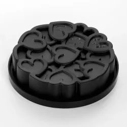 Silicone baking mold hearts Eros Ø 18 cm