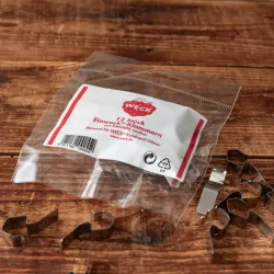 Pinces à confiture en acier inoxydable pour bocaux WECK, set de 12 pièces