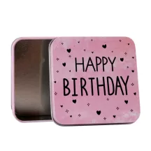 Geschenkdose Happy Birthday, 87 x 87 x 40 mm