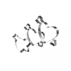 Anello per torta a cuore con freccia, 28 x 25 cm, altezza 5 cm