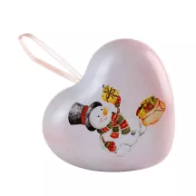 Cookie tin snowman 90 x 78 x 40 mm