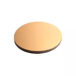 Dessous de plat or/noir rond, Ø 20 cm, 5 pièces