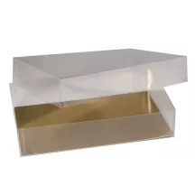 Boîte cadeau transparente pour macarons & biscuits