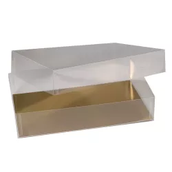Boîte cadeau transparente pour macarons & biscuits