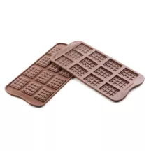 Stampo in silicone Tavolette di cioccolato, 12 pezzi