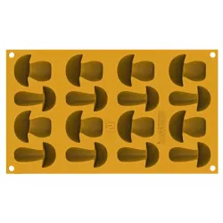 Stampo in silicone Funghi, 16 pezzi