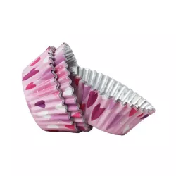 Pirottino per cupcake Cuori Rosa, 30 pezzi