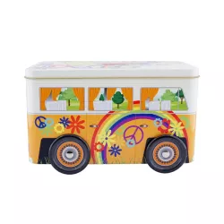 Tirelire au design de bus hippie, 197 x 108 x 110 mm