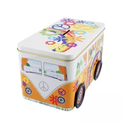 Tirelire au design de bus hippie, 197 x 108 x 110 mm