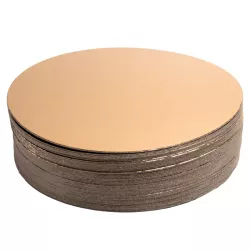 Cake base gold/black round, Ø 30 cm, 50 pieces