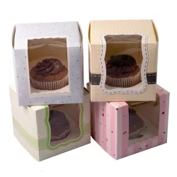 Mini Scatola per cupcake, set da 4