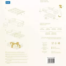 Transparent cupcake box for 12 cupcakes