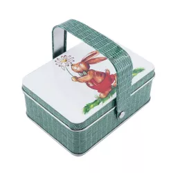 Scatola per biscotti Cesto Coniglio - 103 x 75 x 40 mm