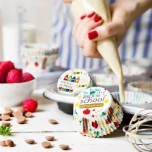 Cupcake cases Back to School, 36 pieces