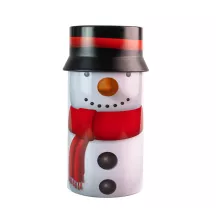 Boîte à biscuits Bonhomme de neige Ø 80 x 148 mm