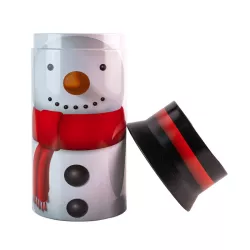 Scatola per biscotti Pupazzo di neve Ø 80 x 148 mm
