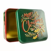 Scatola per biscotti Merry Christmas, 170 x 170 x 63 mm