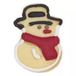 Snowman cookie cutter with ejector