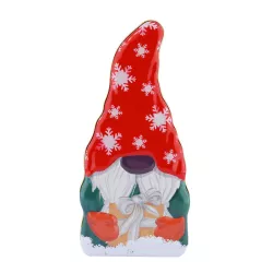 Cookie tin gnome with gift 210 x 100 x 71 mm