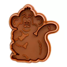 Cookie cutter monkey with ejector, 6 cm