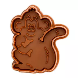 Cookie cutter monkey with ejector, 6 cm