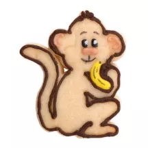 Cookie cutter monkey with ejector, 6 cm