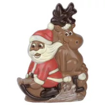 Chocolate mold Santa Claus with elk