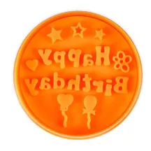 Emporte-pièce avec éjecteur "Happy Birthday" Ø 7 cm