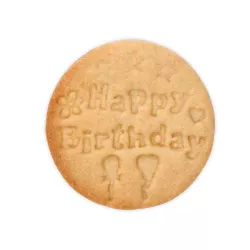 Emporte-pièce avec éjecteur "Happy Birthday" Ø 7 cm