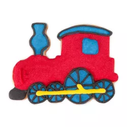 Locomotive cookie cutter with ejector and embossing