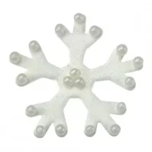 Snowflake cutter with ejector, 2 pieces