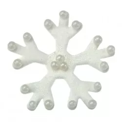 Snowflake cutter with ejector, 2 pieces