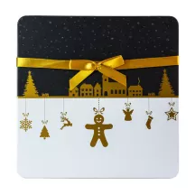 Cookie tin Christmas magic, 175 x 175 x 35 mm