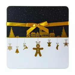 Cookie tin Christmas magic, 175 x 175 x 35 mm