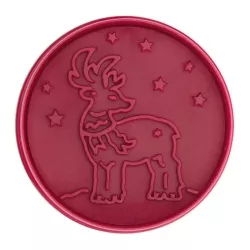 Ausstecher mit Auswerfer Hirsch, 7 cm