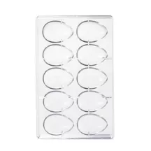 Chocolate mold egg S, 10 pieces