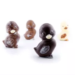 Schokoladenform Entenküken, 4-teilig