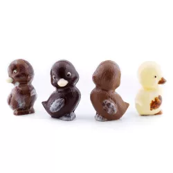 Chocolate mold ducklings, 4 pieces