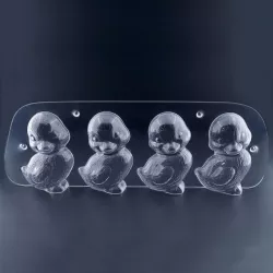 Chocolate mold ducklings, 4 pieces