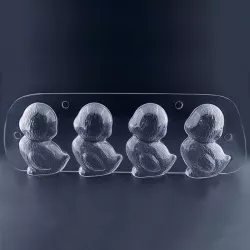 Chocolate mold ducklings, 4 pieces