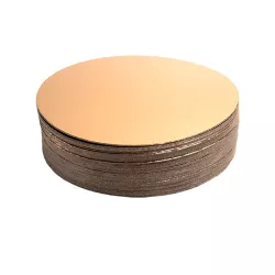 Cake base gold/black round, Ø 26 cm, 50 pieces